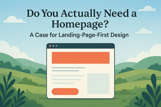 Do You Actually Need a Homepage? A Case for Landing-Page-First Design