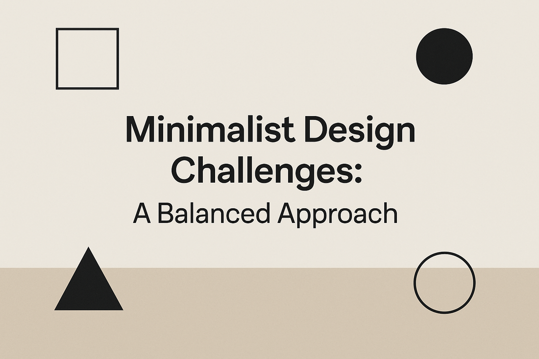 Minimalist Design Challenges: A Balanced Approach