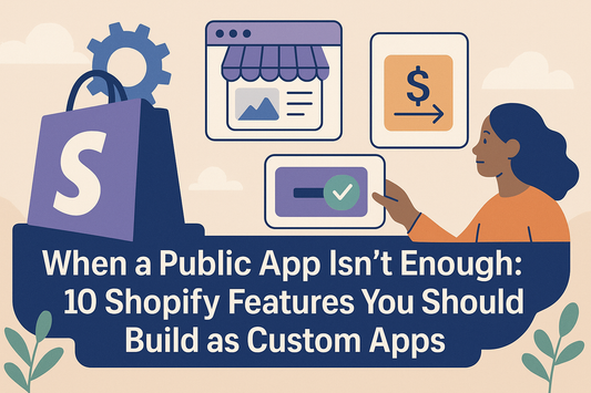 When a Public App Isn’t Enough: 10 Shopify Features You Should Build as Custom Apps