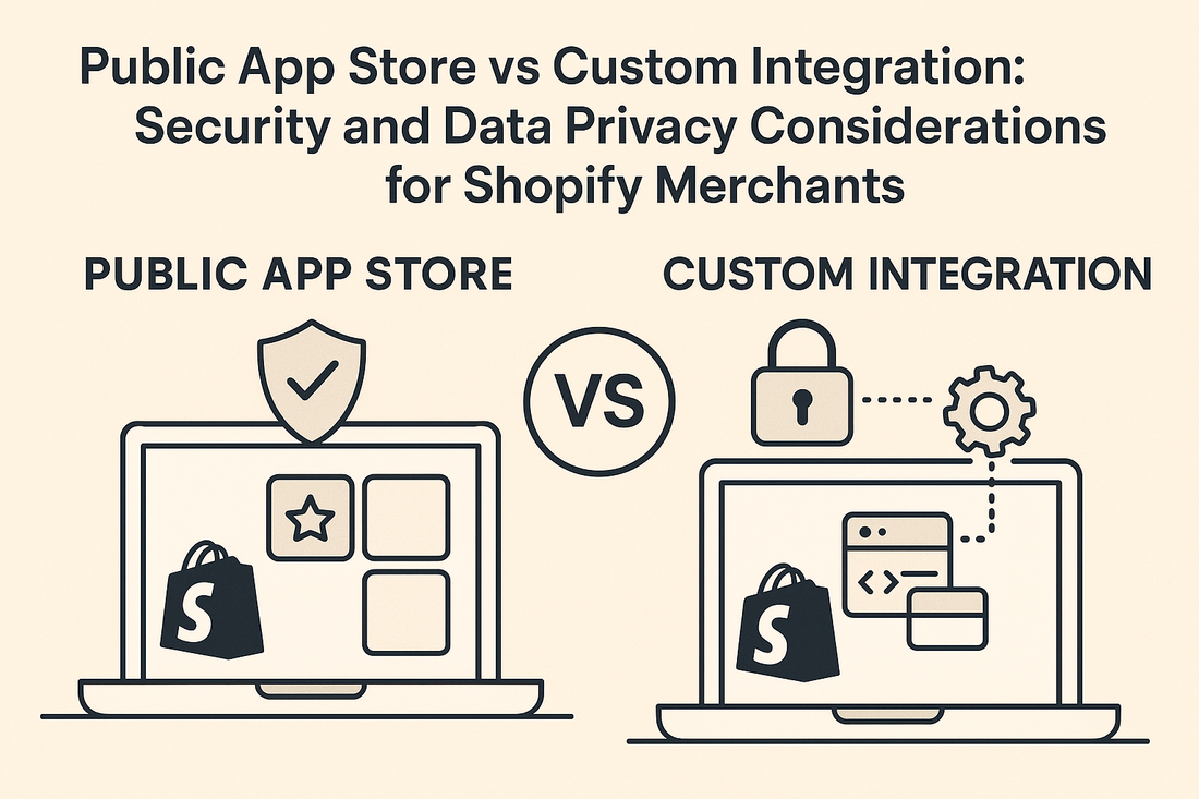 Public App Store vs Custom Integration: Security and Data Privacy Considerations for Shopify Merchants