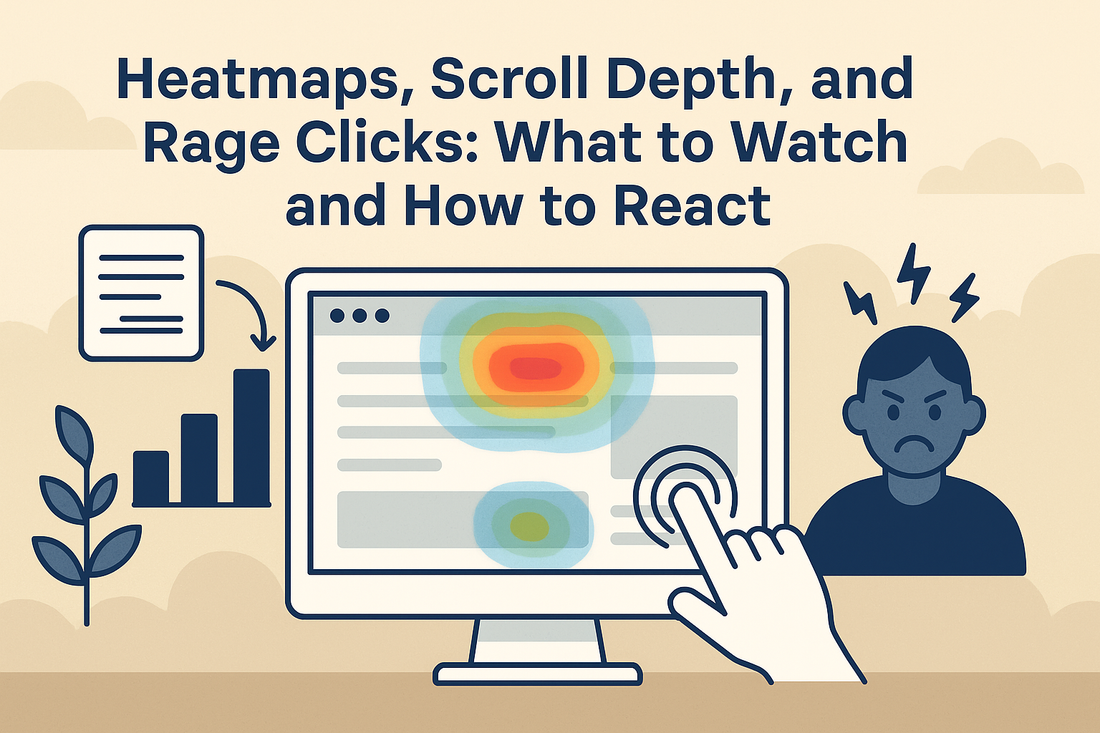 Heatmaps, Scroll Depth, and Rage Clicks: What to Watch and How to React