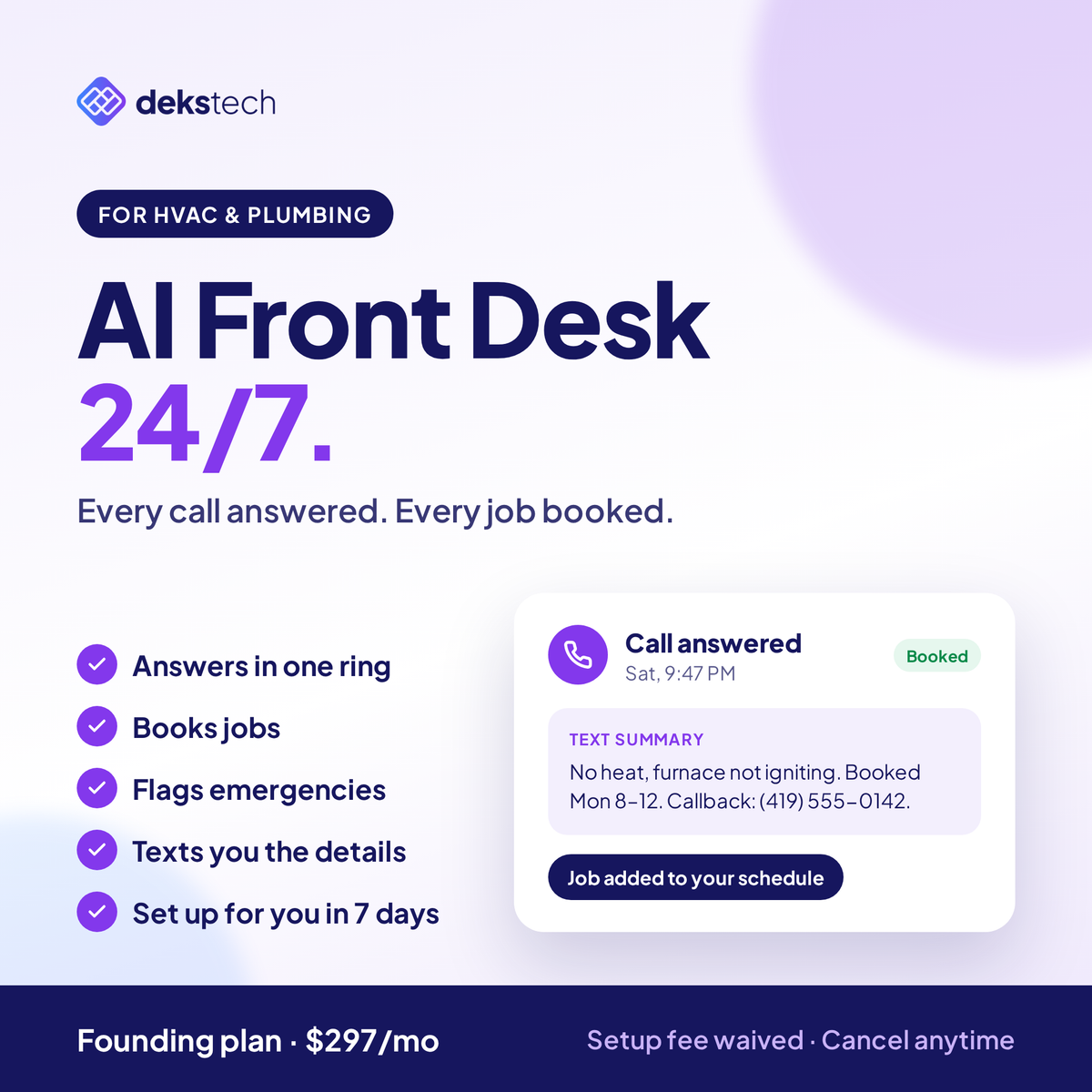 AI Front Desk by dekstech